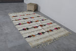 Stunning Flatwoven berber Moroccan rug - 3.8 FT X 6.4 FT