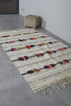 Stunning Flatwoven berber Moroccan rug - 3.8 FT X 6.4 FT