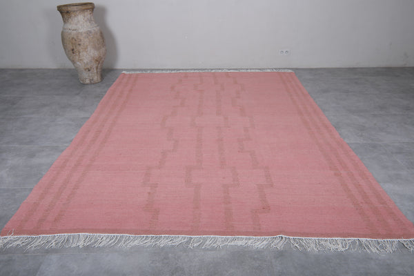 Moroccan rug – Soft pink minimalist design | 7.8 FT x 10.4 FT