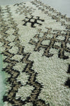 Moroccan Berber Runner Rug – 2.7 x 7.1 ft | Neutral Handcrafted Wool Carpet