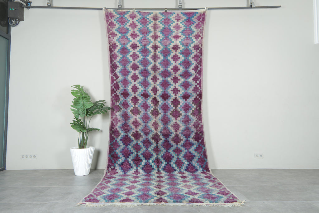 Vintage moroccan rug  5.8 ft x 14.5 ft - Handmade