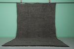 Large Moroccan Rug – 9.3 x 12.8 ft | Deep Charcoal Gray with Subtle Texture