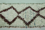 Handcrafted Moroccan Rug - Diamond Patterned Berber Shag Rug 2.2 X 5.6 Feet