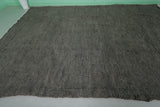 Large Moroccan Rug – 9.3 x 12.8 ft | Deep Charcoal Gray with Subtle Texture