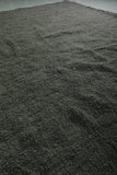 Large Moroccan Rug – 9.3 x 12.8 ft | Deep Charcoal Gray with Subtle Texture