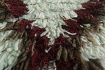 Handcrafted Moroccan Rug - Diamond Patterned Berber Shag Rug 2.2 X 5.6 Feet