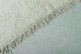 6.4 x 9 FT Moroccan Rug – Luxurious Creamy White Shag