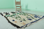 3 x 5 ft Moroccan Berber Rug | Unique Abstract Handwoven Design