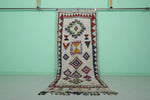 Azilal Berber Moroccan Rug - 3.8 FT X 9 FT | Colorful Handwoven Carpet