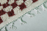 Small Moroccan Checkered Rug – 2.7 x 3 ft