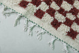 Small Moroccan Checkered Rug – 2.7 x 3 ft