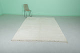 Elegant Moroccan Rug - 6.6 X 8.9 FT | Luxurious Plush Texture