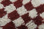 Small Moroccan Checkered Rug – 2.7 x 3 ft