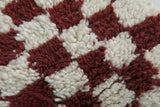 Small Moroccan Checkered Rug – 2.7 x 3 ft