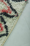 Moroccan Berber Rug – 4 x 6.4 ft | Bold Zigzag Pattern in Red & Black