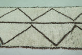 Moroccan Berber Rug – 3.2 x 8.5 ft | Minimalist Geometric Design