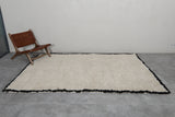 Creamy Custom Moroccan Wool Rug – Soft, Handcrafted Design for Your Home