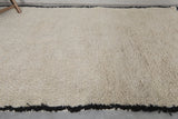 Creamy Custom Moroccan Wool Rug – Soft, Handcrafted Design for Your Home