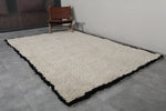 Creamy Custom Moroccan Wool Rug – Soft, Handcrafted Design for Your Home