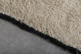 Creamy Custom Moroccan Wool Rug – Soft, Handcrafted Design for Your Home