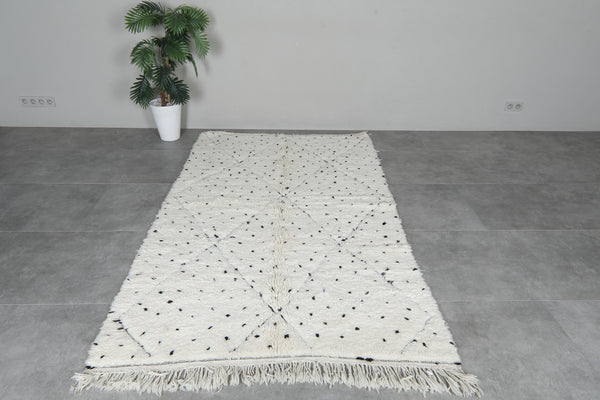 Moroccan Beni Ourain Rug - Handwoven Wool | 4.7 x 8.1 FT