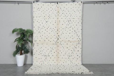 Moroccan Beni Ourain Rug - Handwoven Wool | 4.7 x 8.1 FT