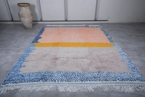Vibrant Moroccan rug - 8.2 FT X 10.4 FT | Bold handmade statement piece
