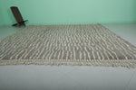 Large Moroccan Beni Ourain Rug – 10.3 x 9.9 ft | Gray and Ivory Design