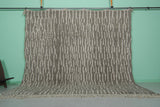 Large Moroccan Beni Ourain Rug – 10.3 x 9.9 ft | Gray and Ivory Design