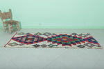 Authentic Moroccan Berber Rug  2.6 FT X 7.4 FT