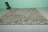 Large Moroccan Beni Ourain Rug – 10.3 x 9.9 ft | Gray and Ivory Design