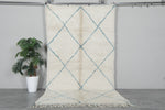 Handwoven Moroccan Beni Ourain Rug - 4.6 x 8.3 FT | Wool Berber Carpet