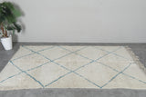 Handwoven Moroccan Beni Ourain Rug - 4.6 x 8.3 FT | Wool Berber Carpet