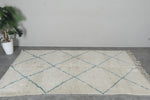 Handwoven Moroccan Beni Ourain Rug - 4.6 x 8.3 FT | Wool Berber Carpet