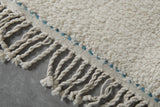 Handwoven Moroccan Beni Ourain Rug - 4.6 x 8.3 FT | Wool Berber Carpet