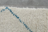 Handwoven Moroccan Beni Ourain Rug - 4.6 x 8.3 FT | Wool Berber Carpet