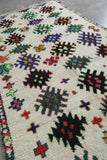 Handmade Berber Runner Rug 4.9x10.4 ft - Moroccan Wool Azilal Rug