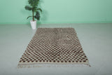 Handcrafted Moroccan Checkered Rug – 4.5 x 7.1 ft
