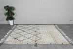 Moroccan Beni Ourain Rug - Handwoven Wool | 5.3 x 7.7 FT