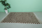 Handcrafted Moroccan Checkered Rug – 4.5 x 7.1 ft