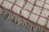 Alfombra a cuadros personalizada - alfombra marroquí hecha a mano bereber