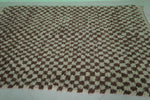 Handcrafted Moroccan Checkered Rug – 4.5 x 7.1 ft