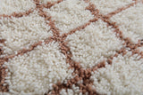 Alfombra a cuadros personalizada - alfombra marroquí hecha a mano bereber