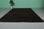 Moroccan Rug 8 X 11.9 Feet - Elegant Black Wool Rug