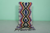 Colorful Moroccan Berber Rug - Bold Tribal Design (2.4 X 6 Feet)