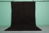 Moroccan Rug 8 X 11.9 Feet - Elegant Black Wool Rug