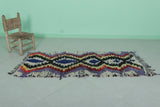 Colorful Moroccan Berber Rug - Bold Tribal Design (2.4 X 6 Feet)