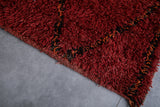 Moroccan handmade rug 4.6 X 9.8 Feet