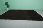 Moroccan Rug 8 X 11.9 Feet - Elegant Black Wool Rug