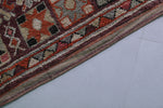 Vintage Moroccan Rug 6.6 x 10.6 Ft Handwoven Geometric Design | Boho Home Decor